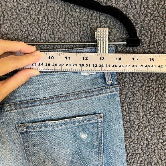 Mother Pixie Cruiser Fray Rumor Has It Flare Jeans - Women's Size 27*30 - Blue - Picture 10 of 12